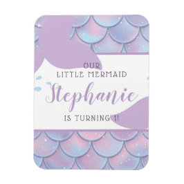 Imán Bajo la Fiesta del Cumpleaños de la Sirena de Mar