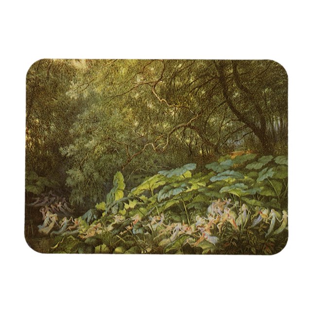 Imán Bajo las hojas del muelle de Richard Doyle, arte d (Horizontal)