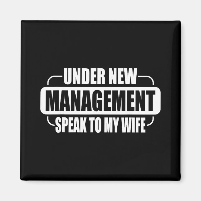 Imán Bajo Nueva Administración Hable Con Mi Esposa Nuev (Frente)