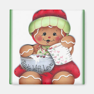 Imán Bake con amor Gingerbread