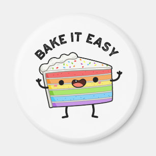 Imán Bake It Easy Funny Cake Pun
