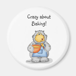 Imán Baking Hippo sobre la masa alimenticia - Personali