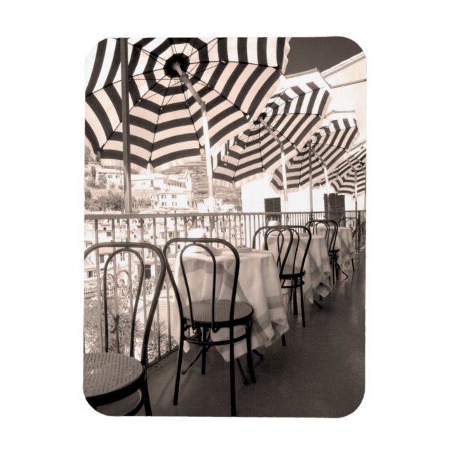 Imán Balcón de restaurante pintoresco, Italia (Vertical)