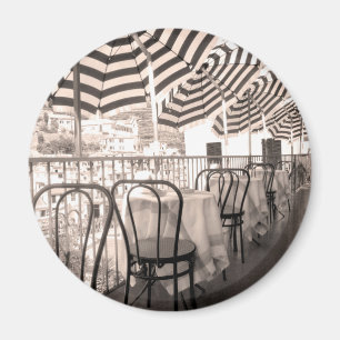 Imán Balcón de restaurante pintoresco, Italia