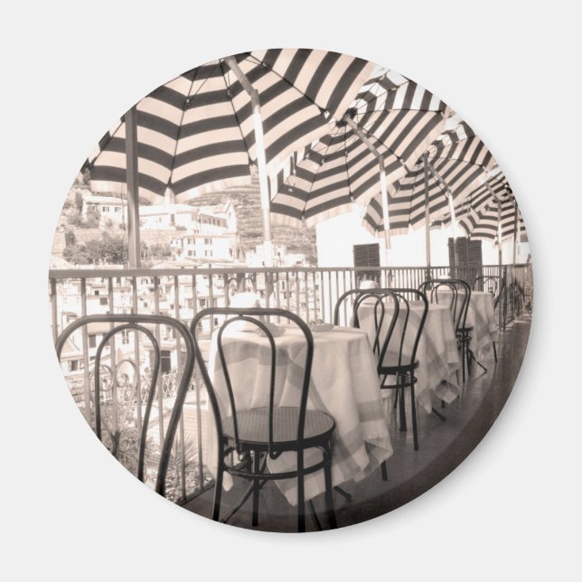 Imán Balcón del restaurante Quaint, Italia (Frente)