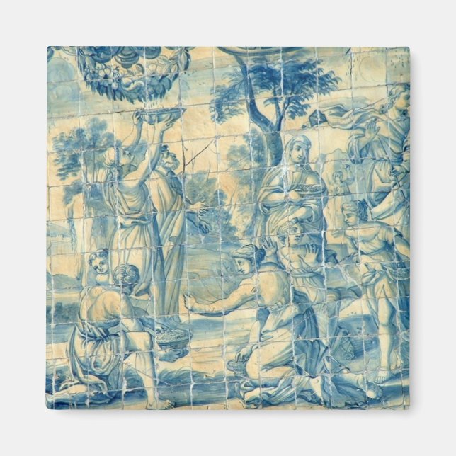 Imán Baldosa azul (Frente)