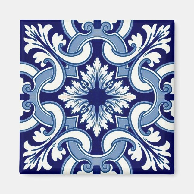 Imán Baldosa azul portuguesa (Frente)