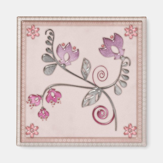 Imán Baldosa de vidrio (Frente)