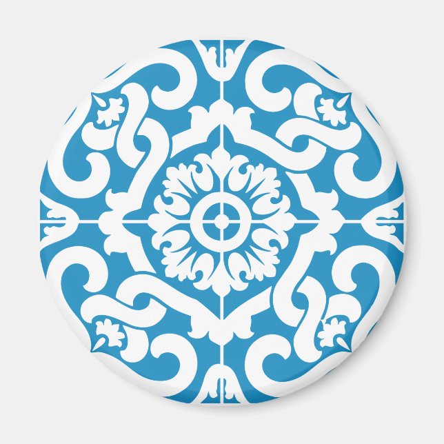 Imán Baldosas azules de Portugal 1 (Frente)