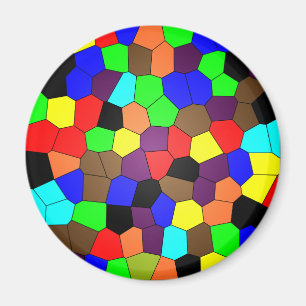 Imán Baldosas de mosaico de vidrio con manchas colorida