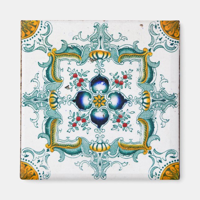 Imán Baldosas mallónicas del Art Nouveau (Frente)