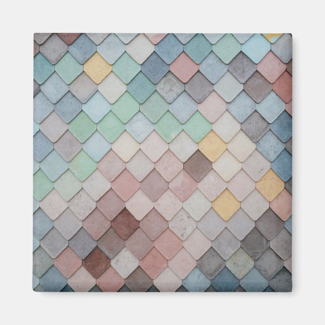 Imán Baldosas multicolores (Frente)