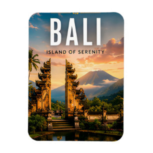 Imán 🌺 Bali Indonesia Templo Tropical