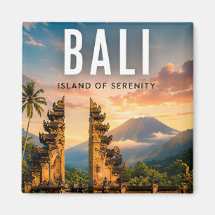 Imán 🌺 Bali Indonesia Templo Tropical