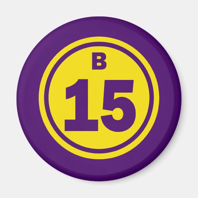 IMÁN BALL BINGO B-15 (Frente)