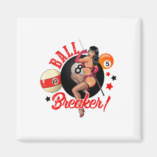 Imán Ball Breaker Funny Pool Player Billiard Lover Bill