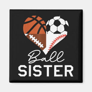 Imán Ball Sister Baloncesto Fútbol Béisbol