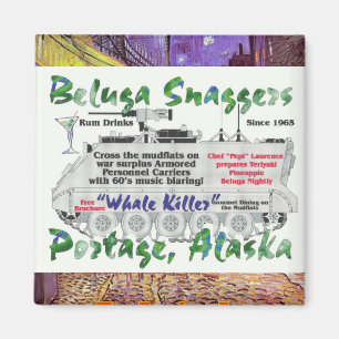 Imán Ballena Beluga Snaggers Portage Alaska