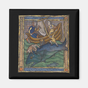 Imán Ballena bestiar medieval c. 1270