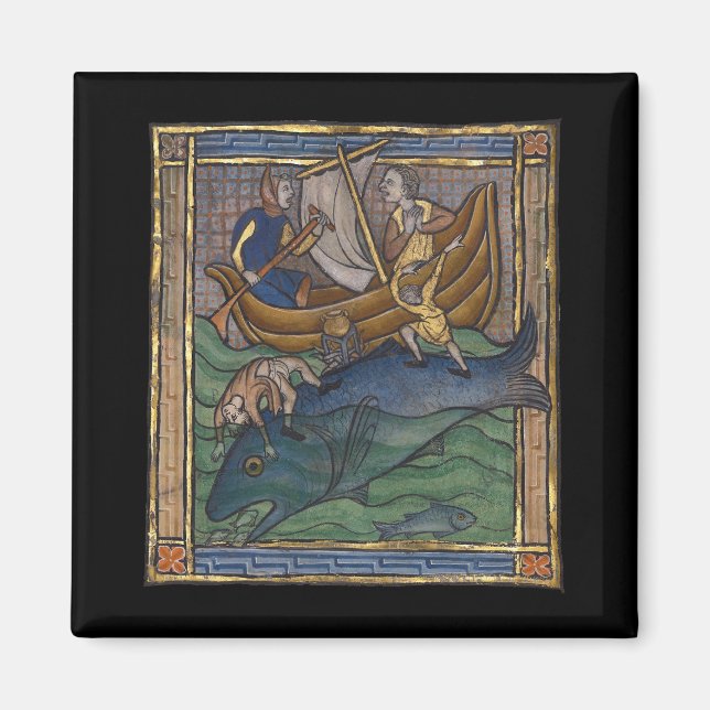 Imán Ballena bestiar medieval c. 1270 (Frente)