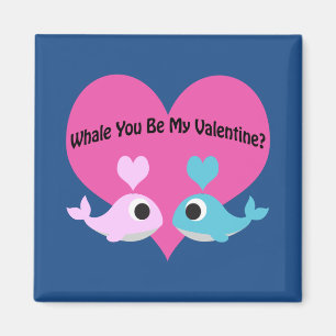 Imán ¿Ballena Eres Mi Valentín?