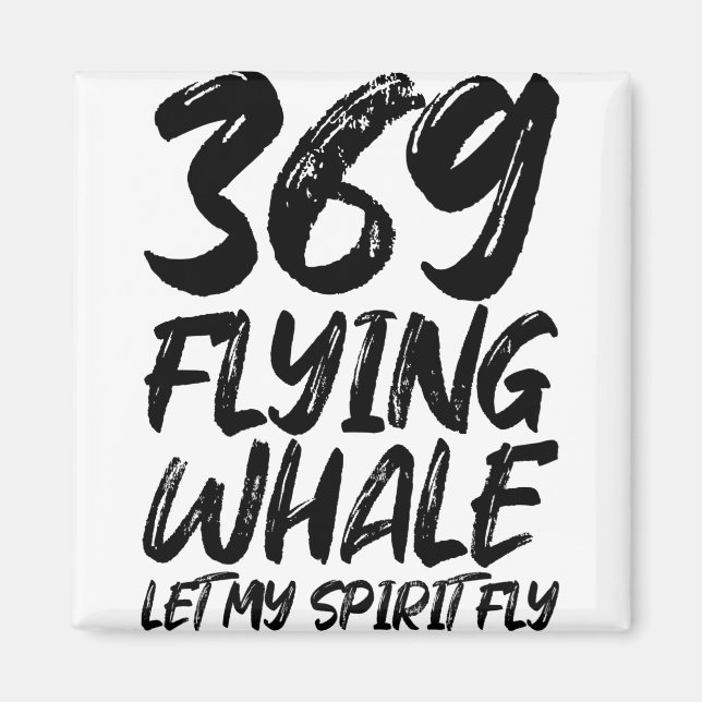Imán Ballena voladora 369, deja volar mi espíritu (Frente)