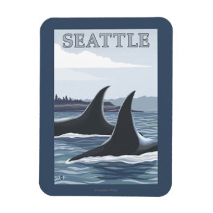 Imán Ballenas #1 - Seattle, Washington de la orca