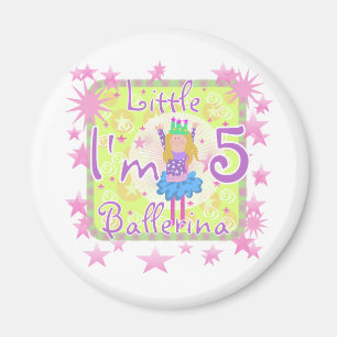 Imán Ballerina 5 camisetas de cumpleaños y regalos