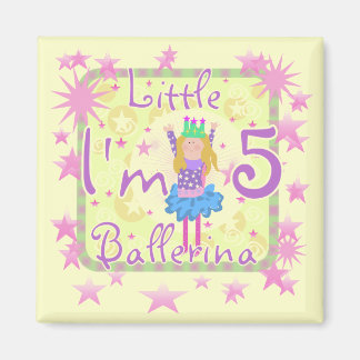 Imán Ballerina 5 camisetas de cumpleaños y regalos