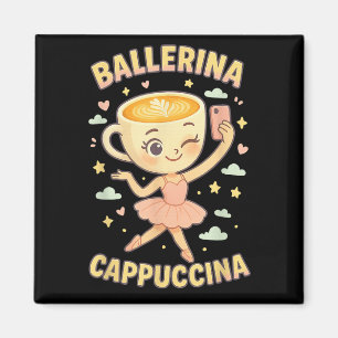 Imán Ballerina Cappuccina Italiana Brainrot Virgen Meme