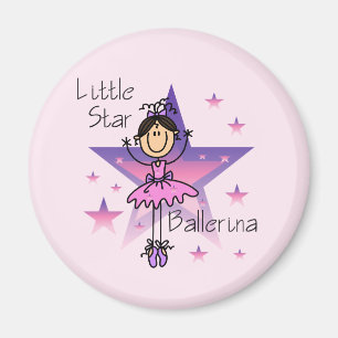 Imán Ballerina Little Star - Cabello Marrón