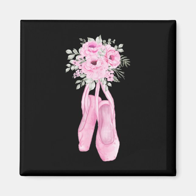 Imán Ballerina Pointe Shoes Fllet Ballet Bailarina Spri (Frente)