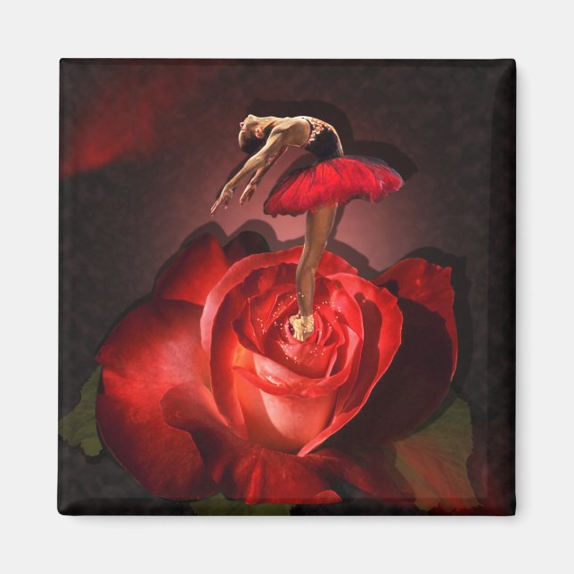Imán Ballerina Rosa - Magnet (Frente)