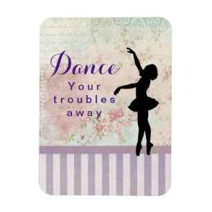 Imán Ballerina Silhouette baila tus problemas