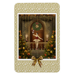 Imán Ballerina y Nutcracker Flexi Magnet
