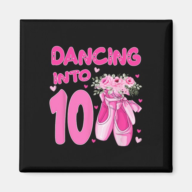 Imán Ballet bailando en Ballet de cumpleaños número 10  (Frente)