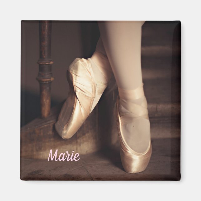 Imán Ballet Ballerina Dance Recital Personalizado (Frente)