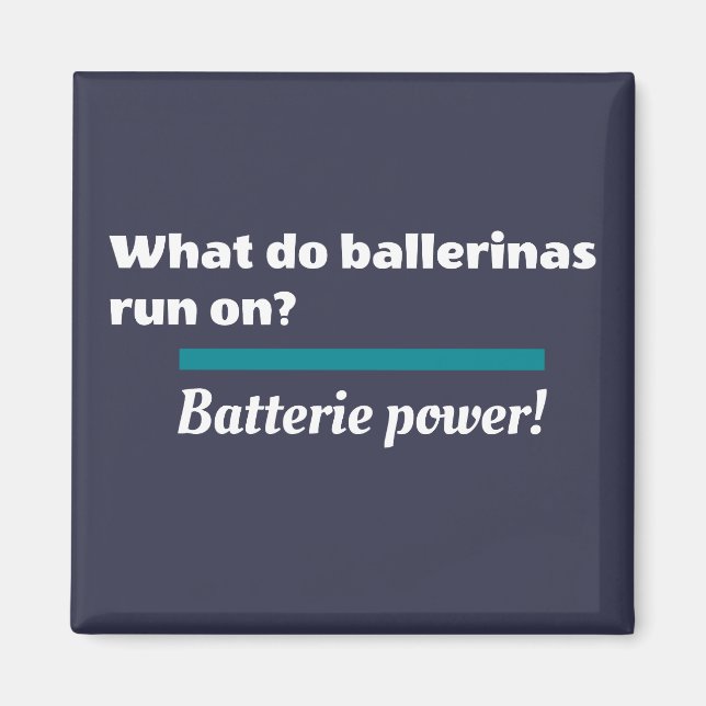 Imán Ballet Ballet Ballet Chiste Batería (Frente)