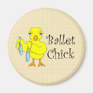 Imán Ballet Chick Text