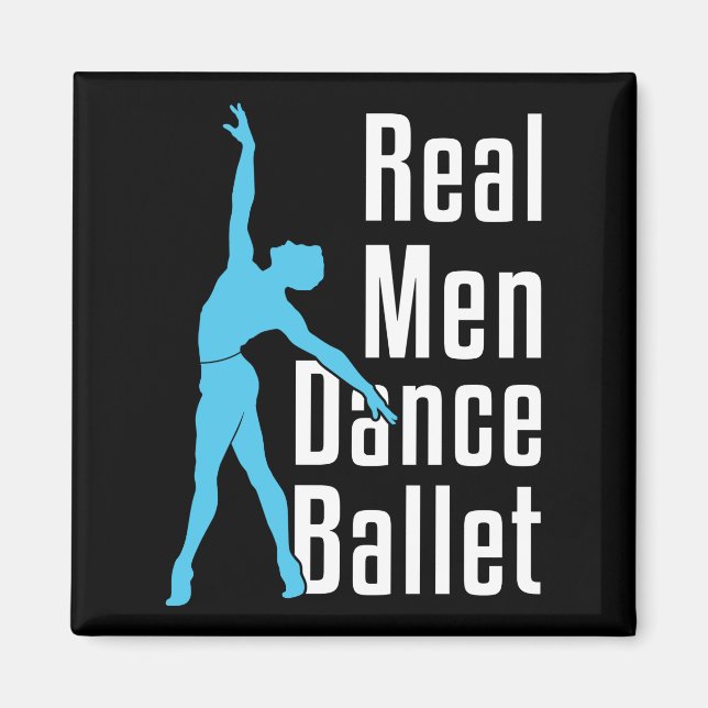 Imán Ballet de baile de hombres reales (Frente)