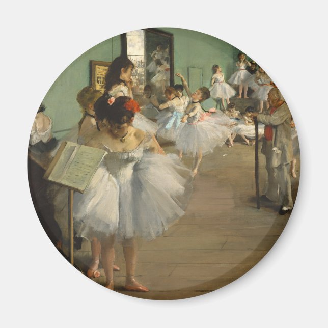 Imán Ballet de pintura de Degas Art Dance Class (Frente)