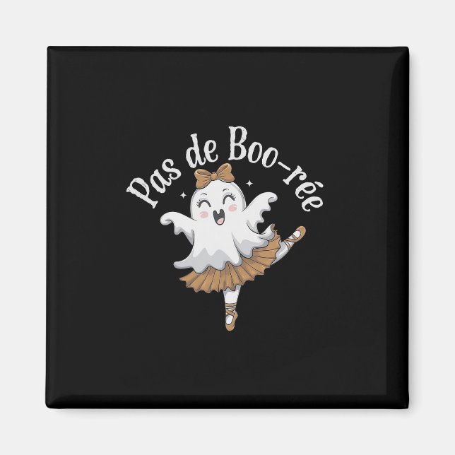 Imán Ballet Gracioso de Boo-rée Fantasma Danza Hallowee (Frente)
