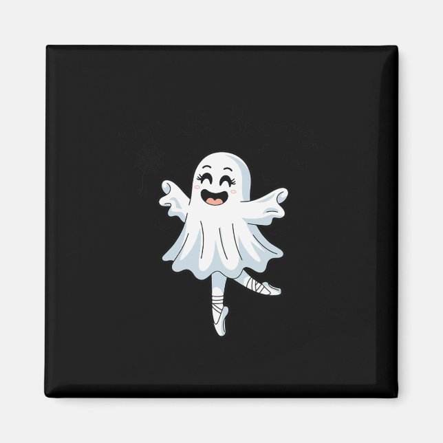 Imán Ballet Gracioso de Boo-rée Fantasma Danza Hallowee (Frente)