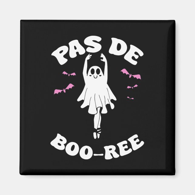 Imán Ballet Gracioso de Boo-rée Fantasma Danza Hallowee (Frente)