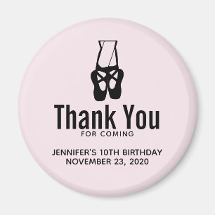 Imán Ballet Negro Cortado Slippers En Pointe Cumpleaño