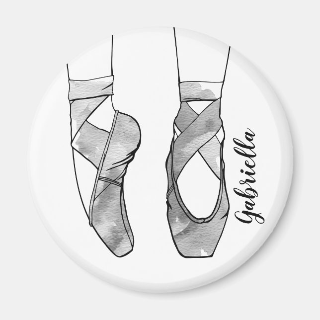 Imán Ballet personalizado de Ballerina (Frente)