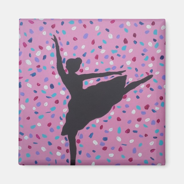 Imán Ballet Silhouette Magnet (Frente)