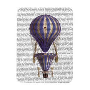 Imán Balón azul de aire caliente en niveles