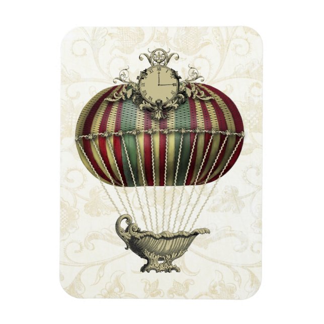 Imán Balón barroco con reloj (Vertical)