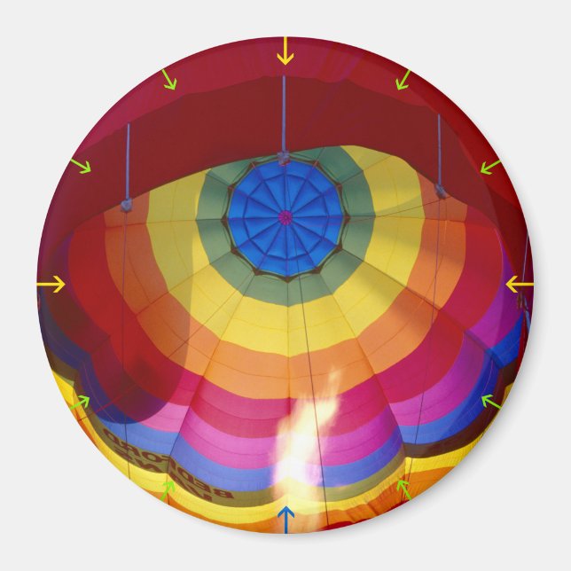 Imán Balón de aire caliente (Frente)